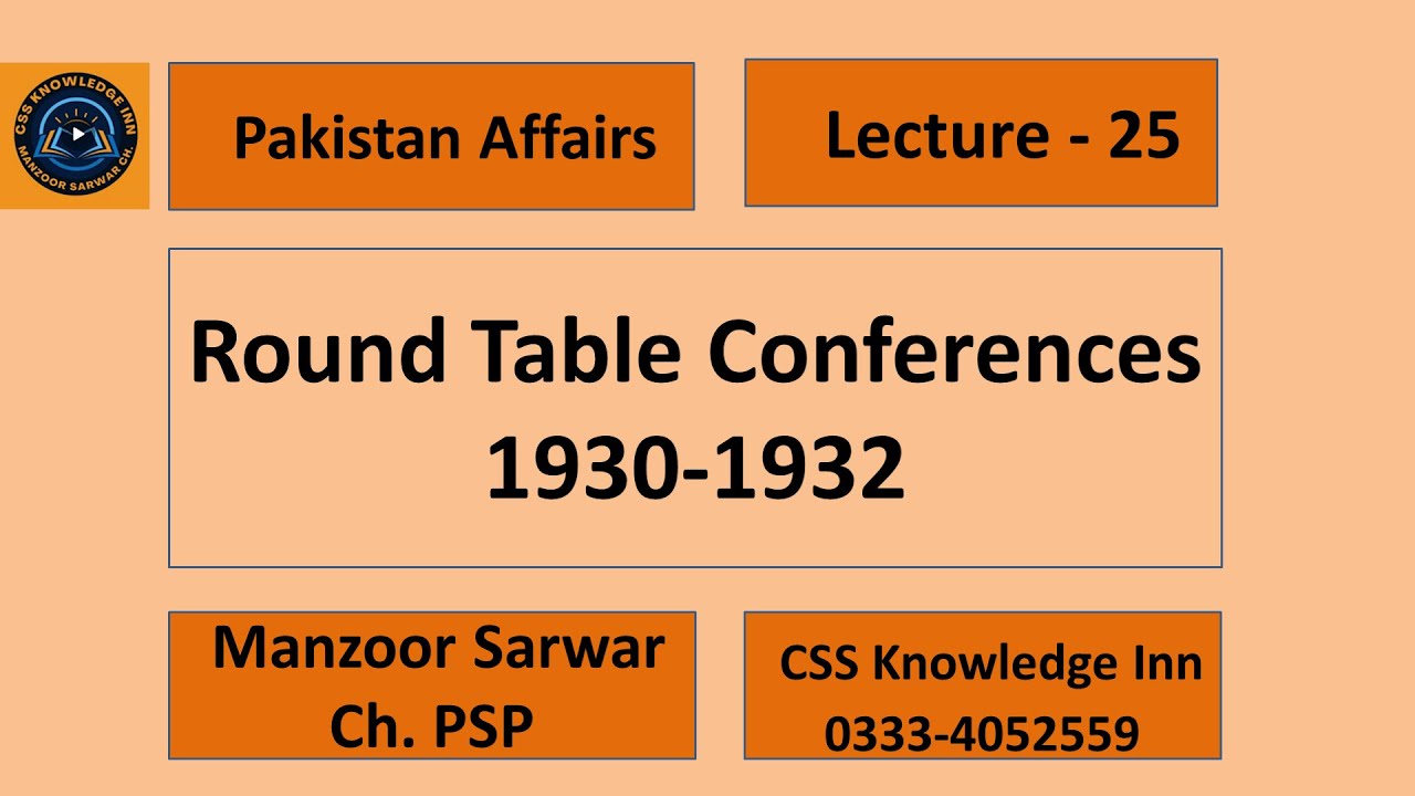 Round Table Conferences 1930-1932 |