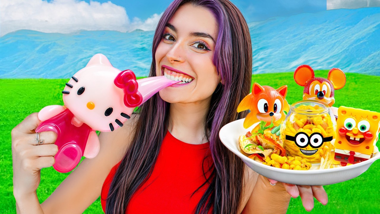 COMIENDO DIBUJOS ANIMADOS POR 24 HORAS