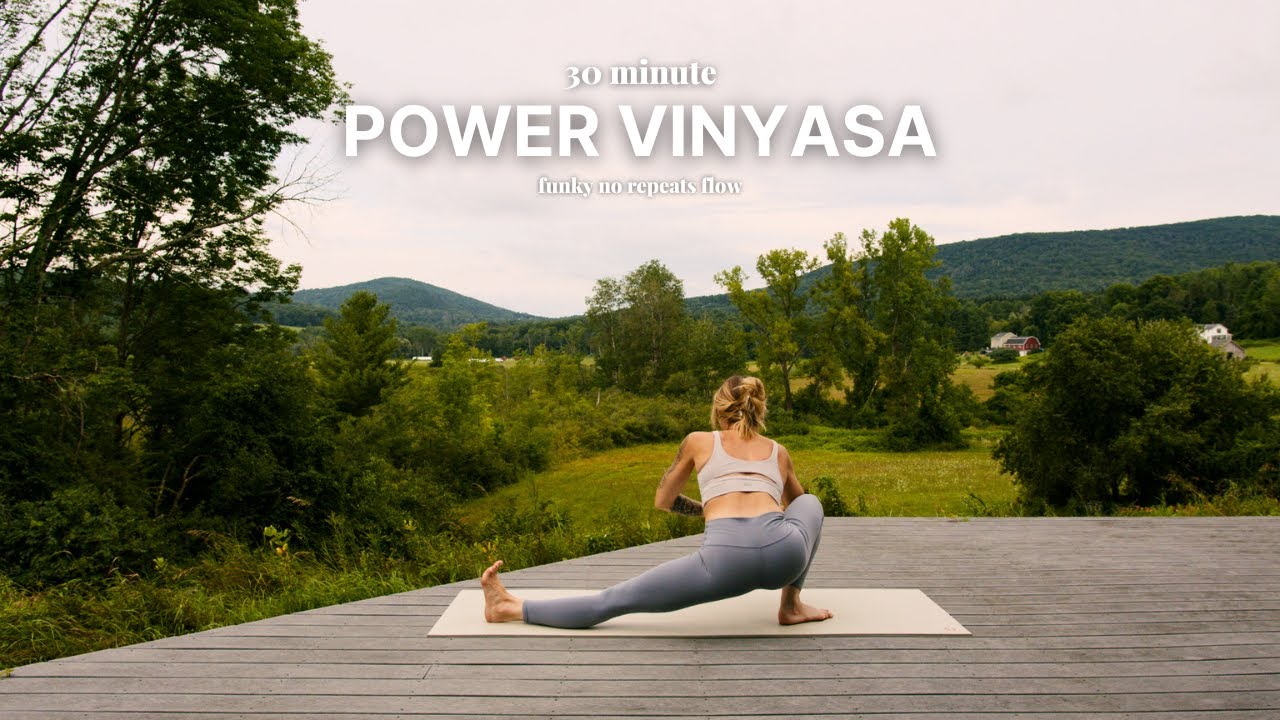 30 Minute Funky Power Vinyasa | strong, creative sequencing yoga flow