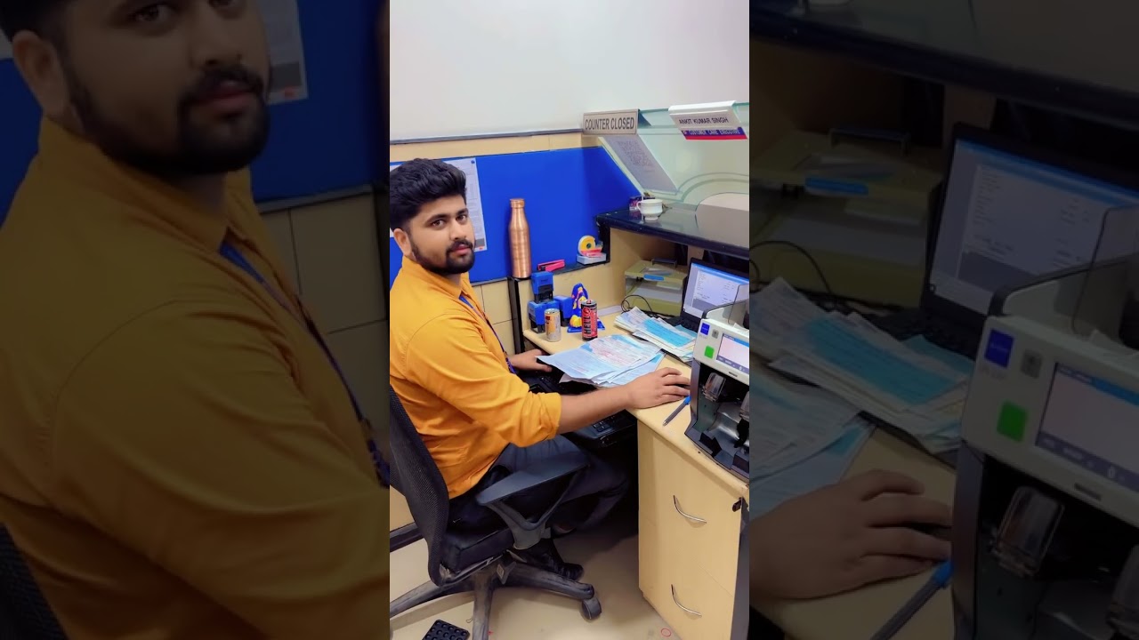 WORK TIME ON IN [HDFC BANK]😃🫣 #hdfcbank #bank #job #delhi #youtube #tranding #delhi #banker
