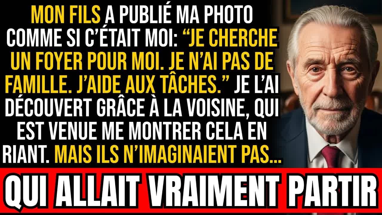 Mon fils a publié ma photo et écrit ＂Je cherche un foyer＂ — sans savoir qui partirait