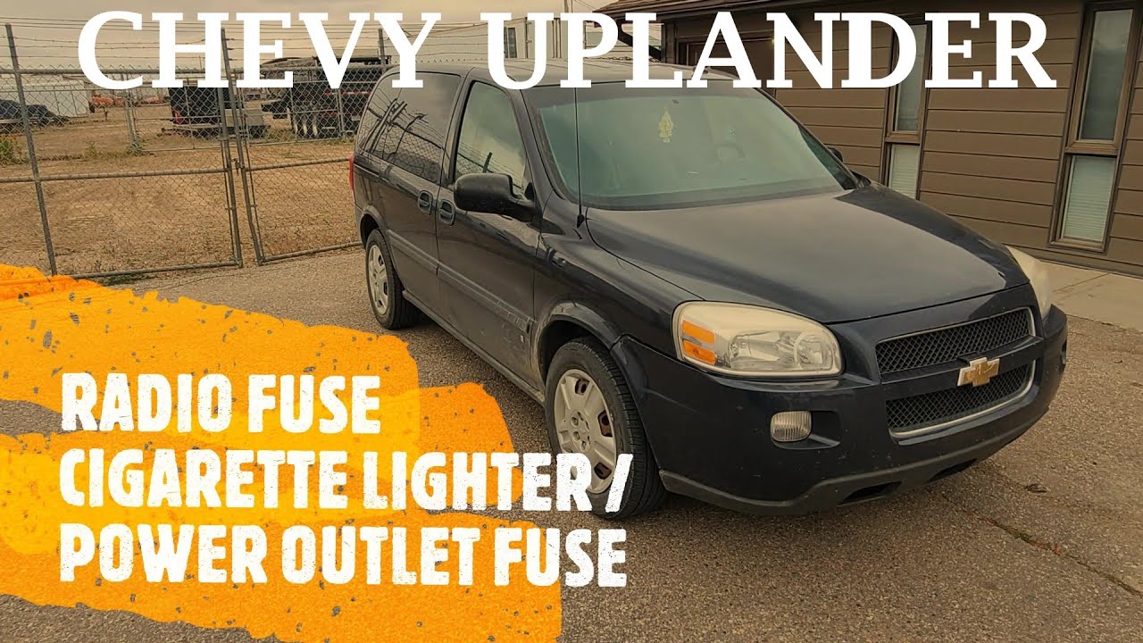 Chevrolet Uplander RADIO / CIGARETTE LIGHTER / POWER OUTLET Fuse Location (2005 - 2009)