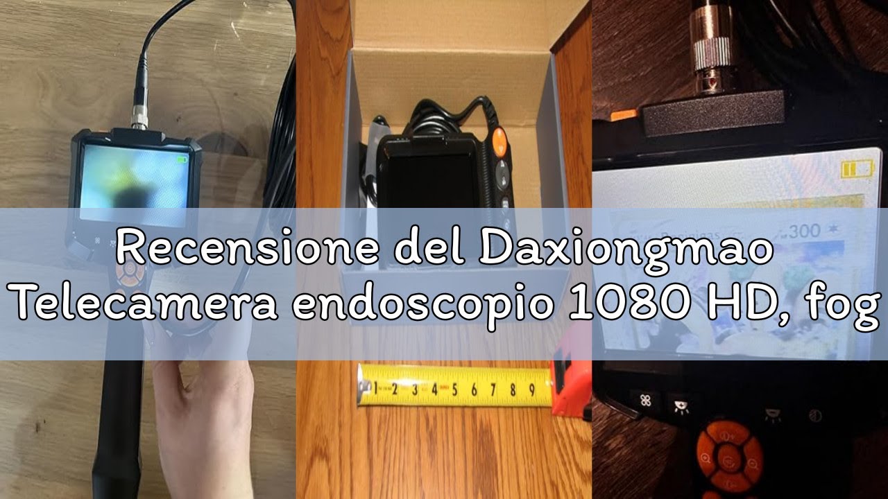 Recensione del Daxiongmao Telecamera endoscopio 1080 HD, fognario IP67 impermeabile, serpente 8 mm c