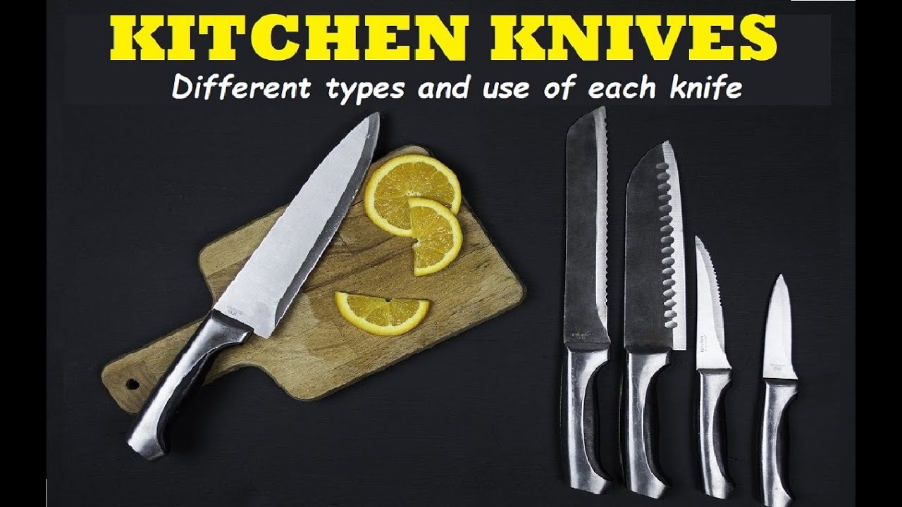 Different types of kitchen knives and their use // Hotel Kitchen knife // Food production knowledge