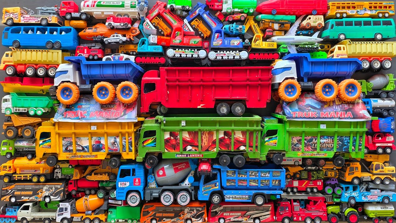 Mobil Mobilan Truk Oleng , Mobil Truk Molen, Mobil Balap, Truk Pasir, Excavator, Mobil Roket, Damkar