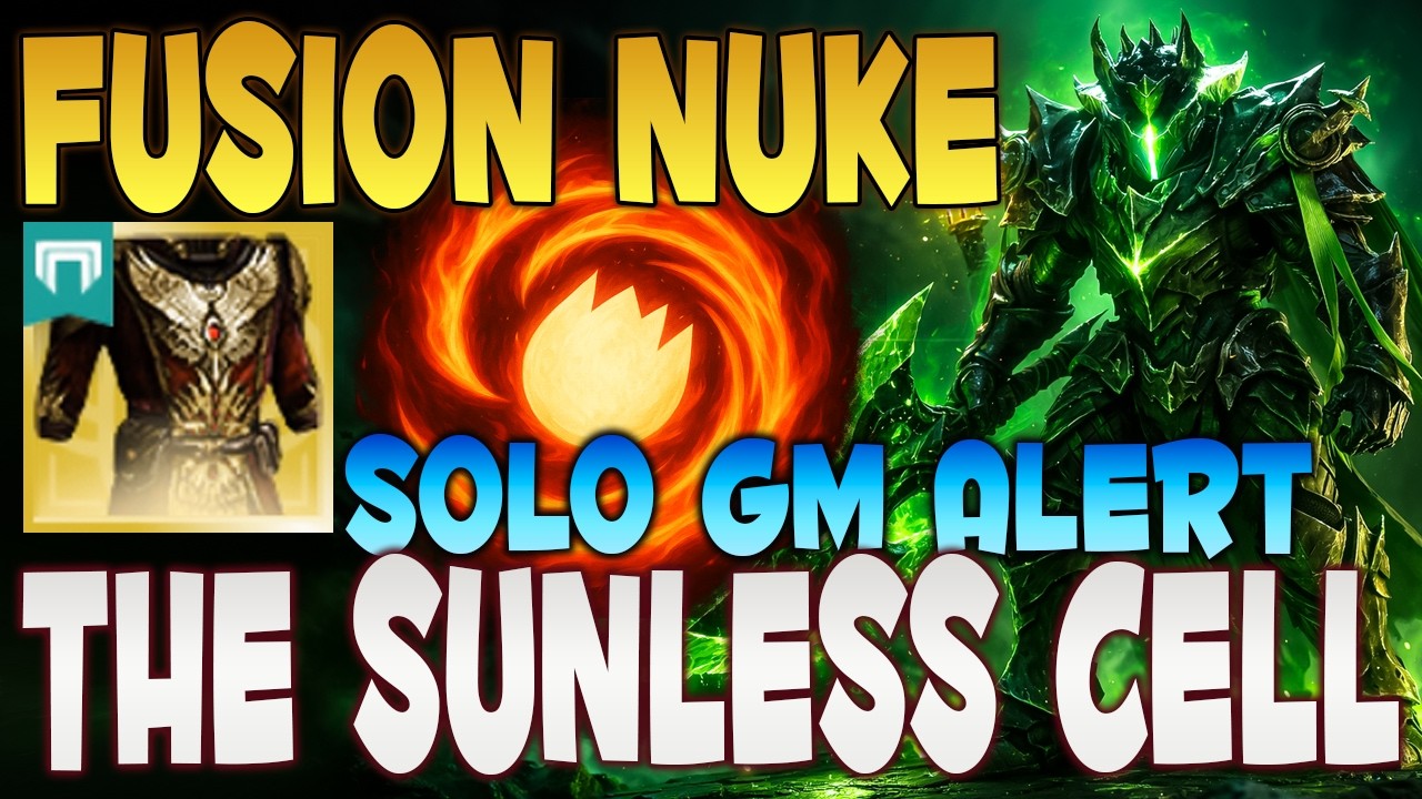 Solo GM Alert The Sunless Cell | Solar Warlock Fusion Build! Destiny 2 Renegades