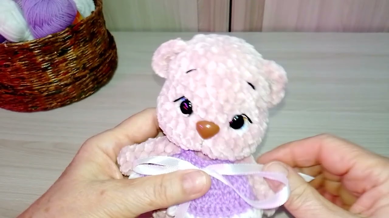 Зайка и мишка крючком, по одной схеме//МК.