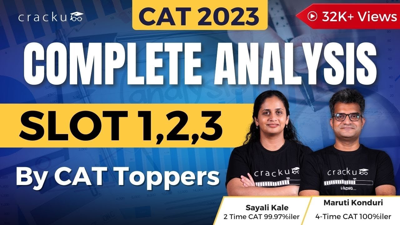 CAT 2023 | Complete Analysis | Slot-wise Difficulty Analysis| By Maruti Sir & Sayali Ma'am