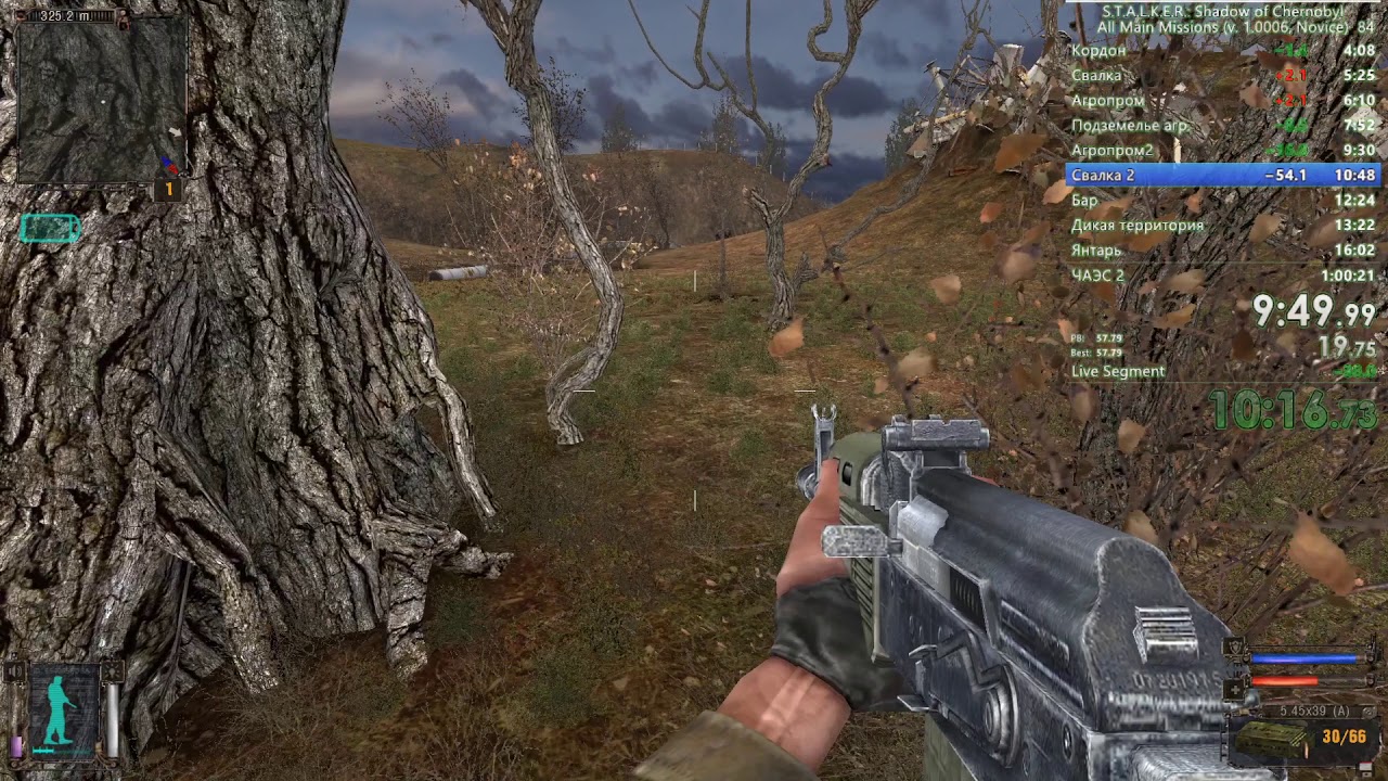 Speedrun S.T.A.L.K.E.R. Shadow of Chernobyl All main missions in game time 57:19