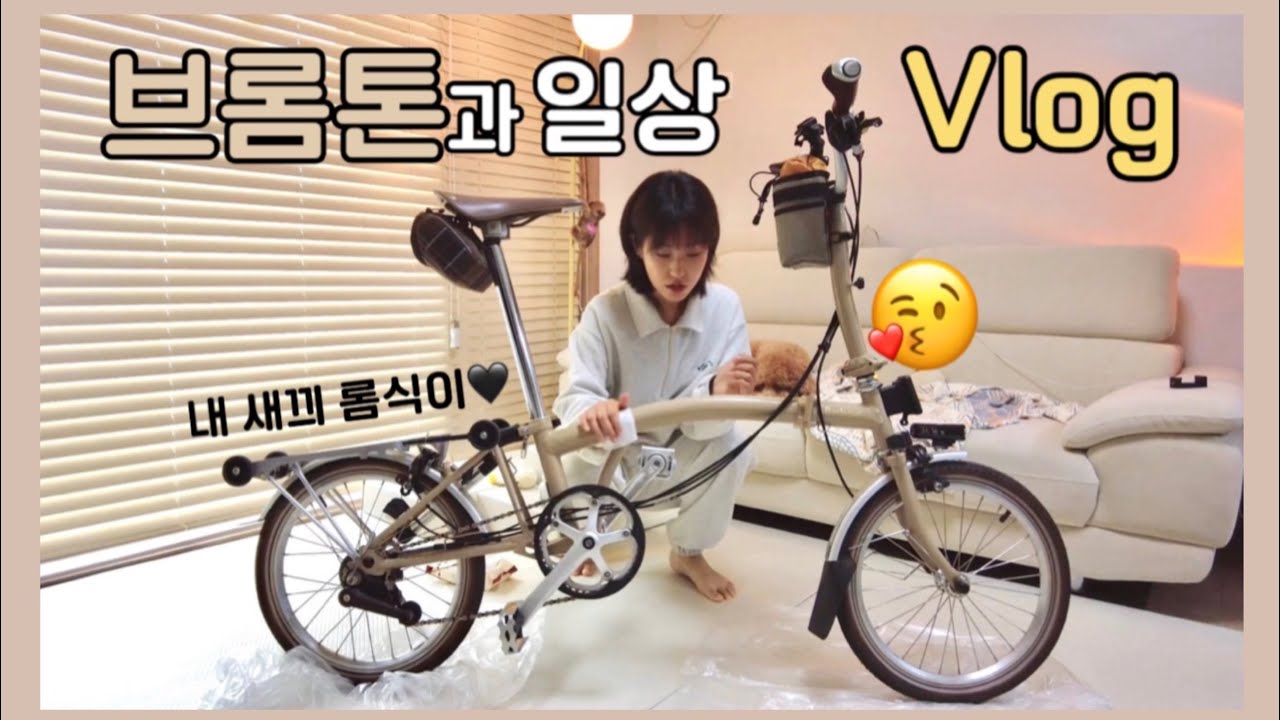 [브롬톤] 롬식이 세수 시키고 투명 페트병 분리수거로 돈💰 벌러 가기 | 브롬톤 튜닝 제품과 장착한 제품 소개 | 브롬톤 바버에디션