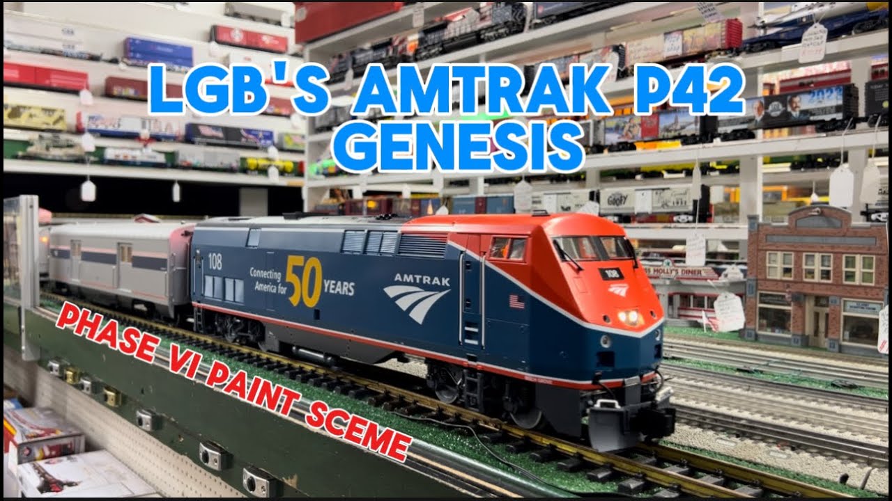 Паровоз Amtrak P42 Genesis масштаба G от LGB
