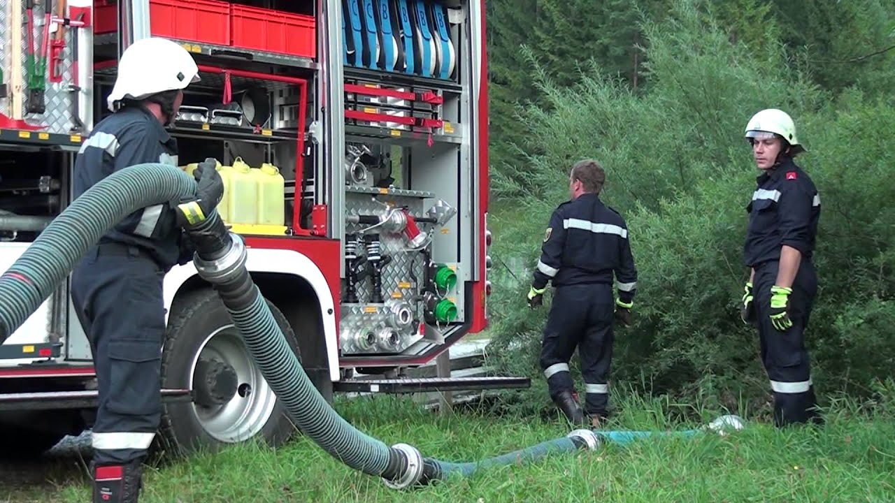 Übung Waldbrand in der Weidenau