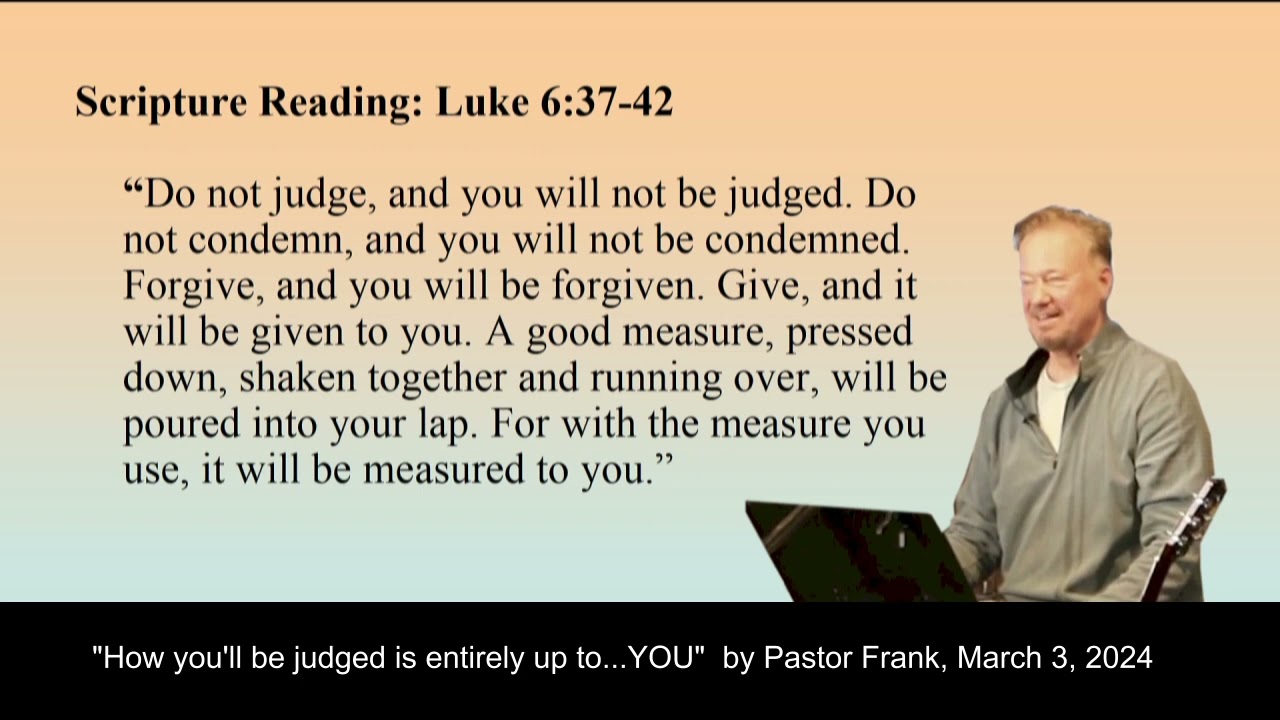 How will my life be judged? Message by Pastor Frank Schaefer