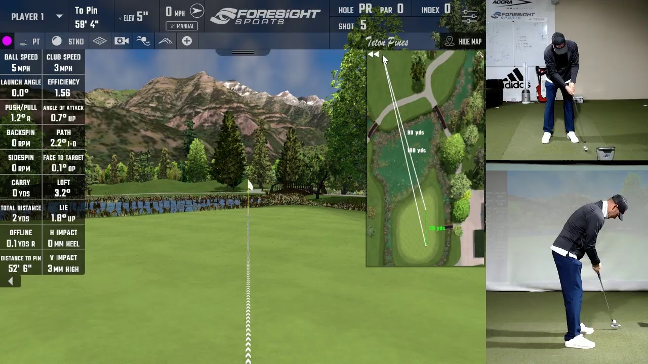 Putting with foresight