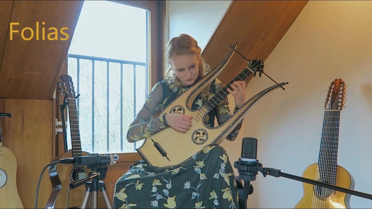 Ieva Baltmiskyte plays Las Folias de Espa&ntilde;a by Fernando Sor on lyre guitar
