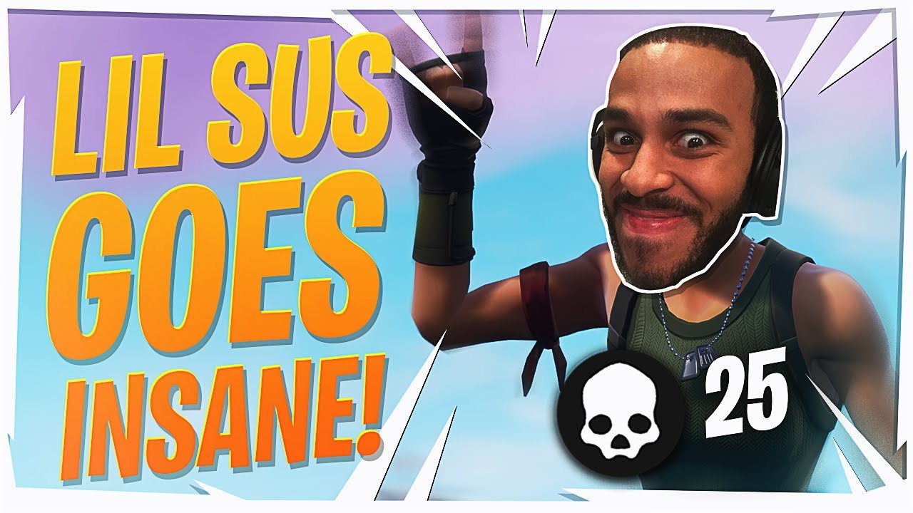LIL SUS IMPRESSES A RANDOM SQUAD! 25 KILL WIN (Fortnite Battle Royale Season 7)