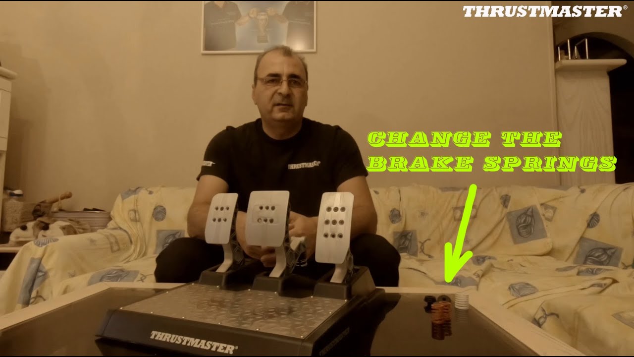 Thrustmaster TLCM pedals,so easy to change the brake springs