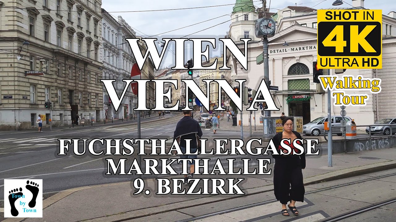 💥 Fuchsthallergasse to Markthalle, Alsergrund, Vienna, Wien, City Walking Tour, 4k, 60fps