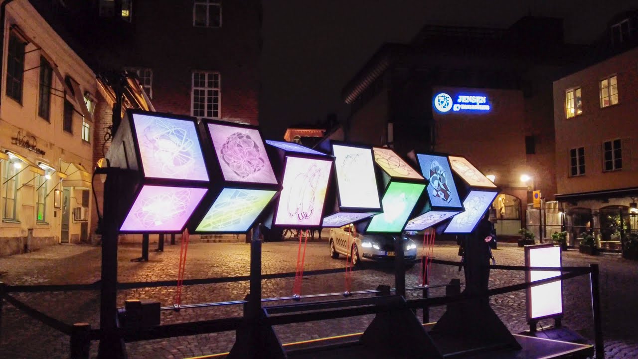 Searching for Light Installations in Uppsala at 