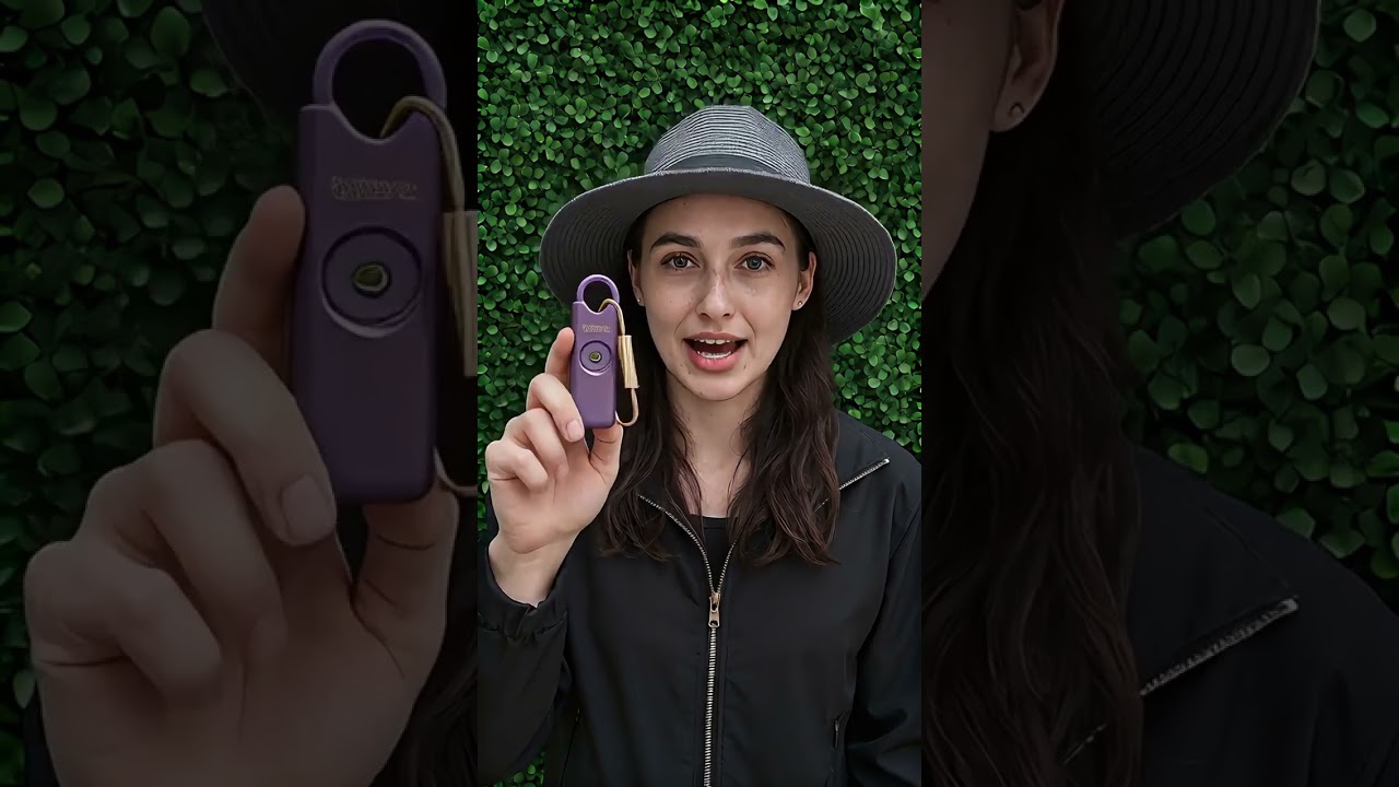 She’s Birdie Original – 130dB Rechargeable Personal Safety Alarm with Strobe Light & Keychain