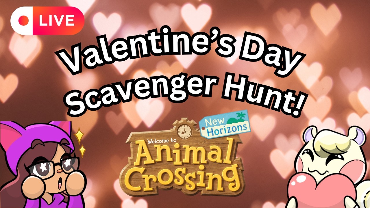 🔴LIVE! Hunting for Valentine's Day Items in ACNH!