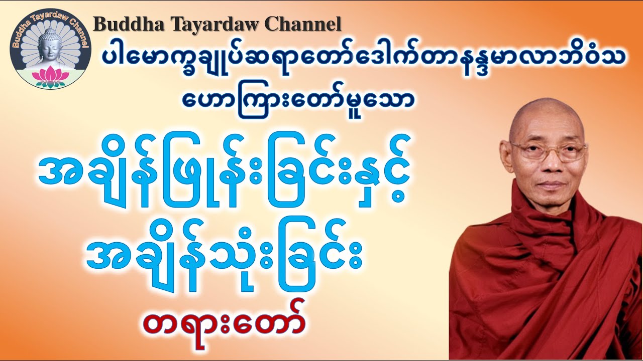 အချိန်ဖြုန်းခြင်းနှင့်အချိန်သုံးခြင်း တရားတော် #ပါမောက္ခချုပ်ဆရာတော်ဒေါက်တာနန္ဒမာလာဘိဝံသ