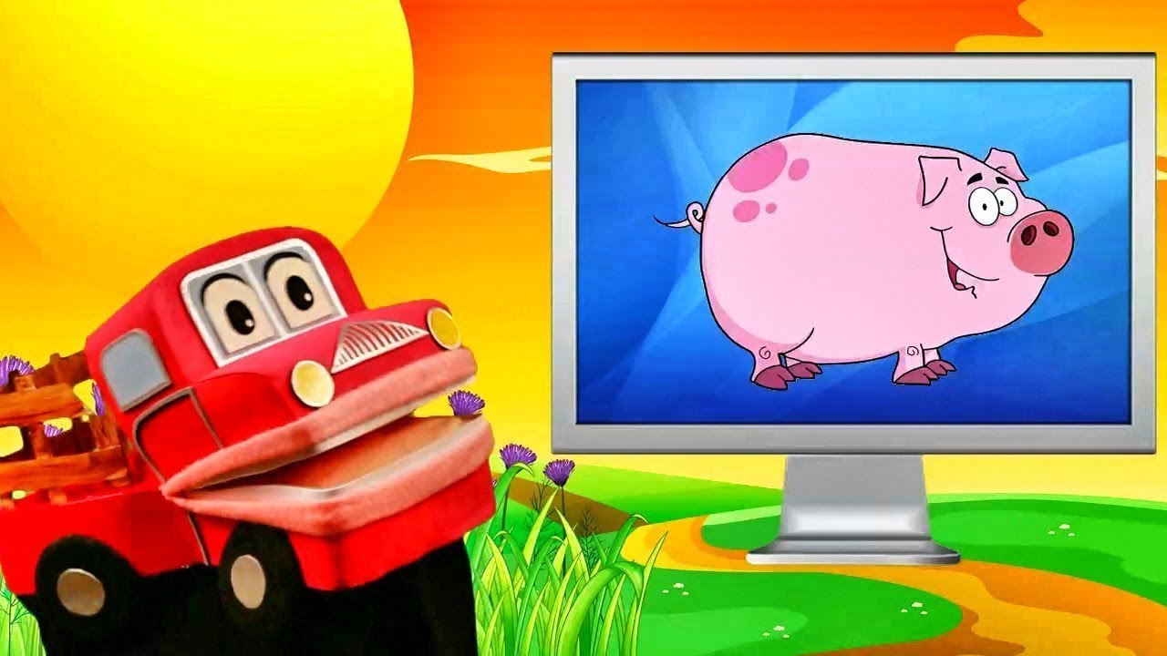 Barney el camión  | Los animales de la granja  | Video Educativo para Niños