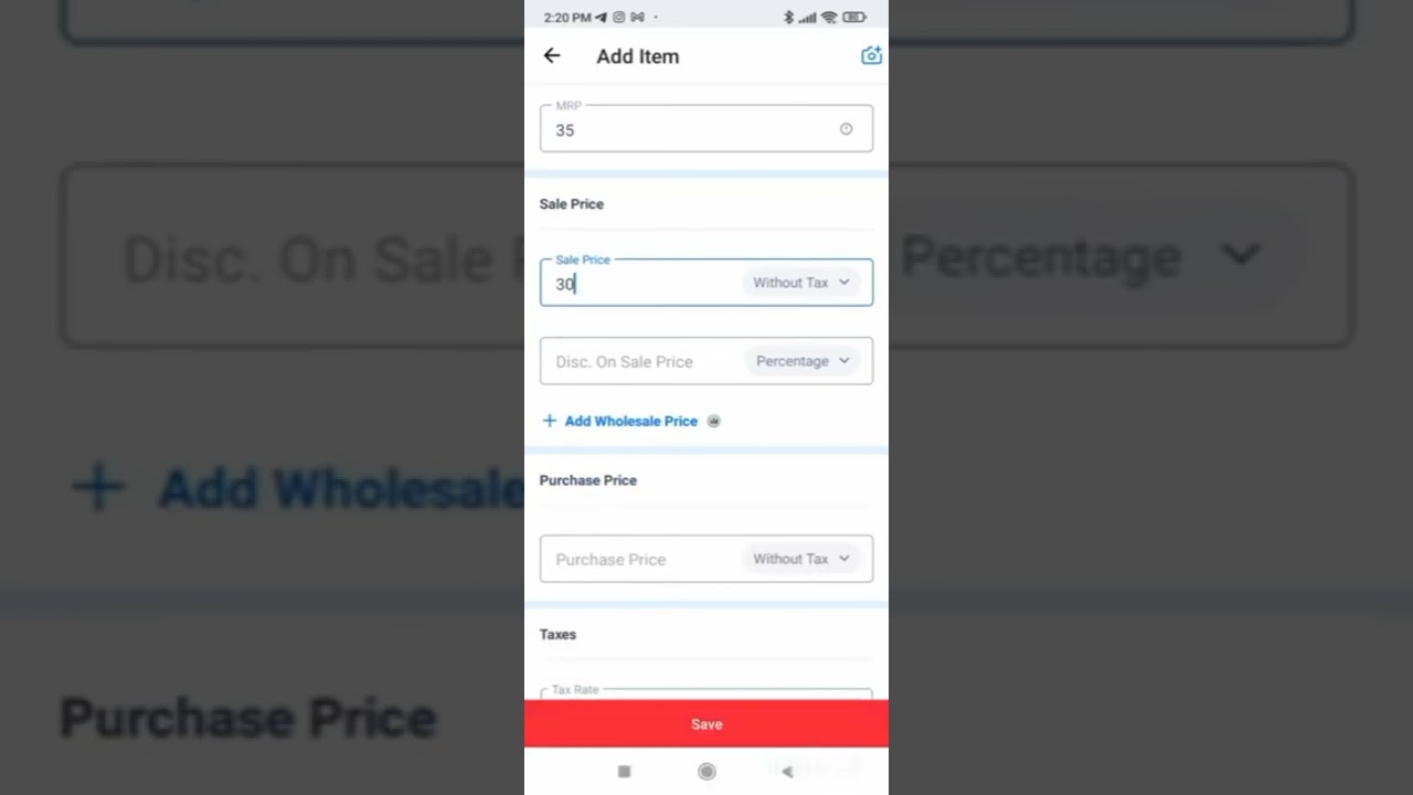 How to add Items on vyapar | Part 5
