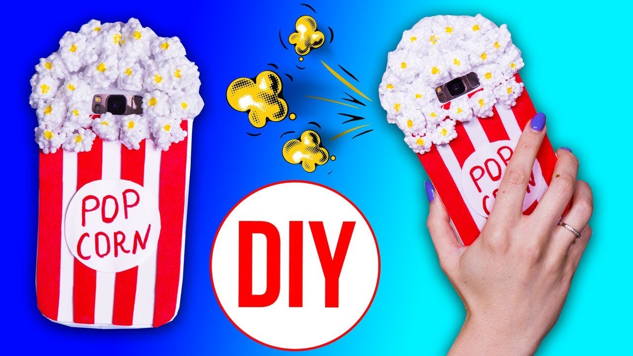 DIY Чехол для телефона / Чехол СВОИМИ РУКАМИ с нуля / Чехол Попкорн 🐞 Afinka