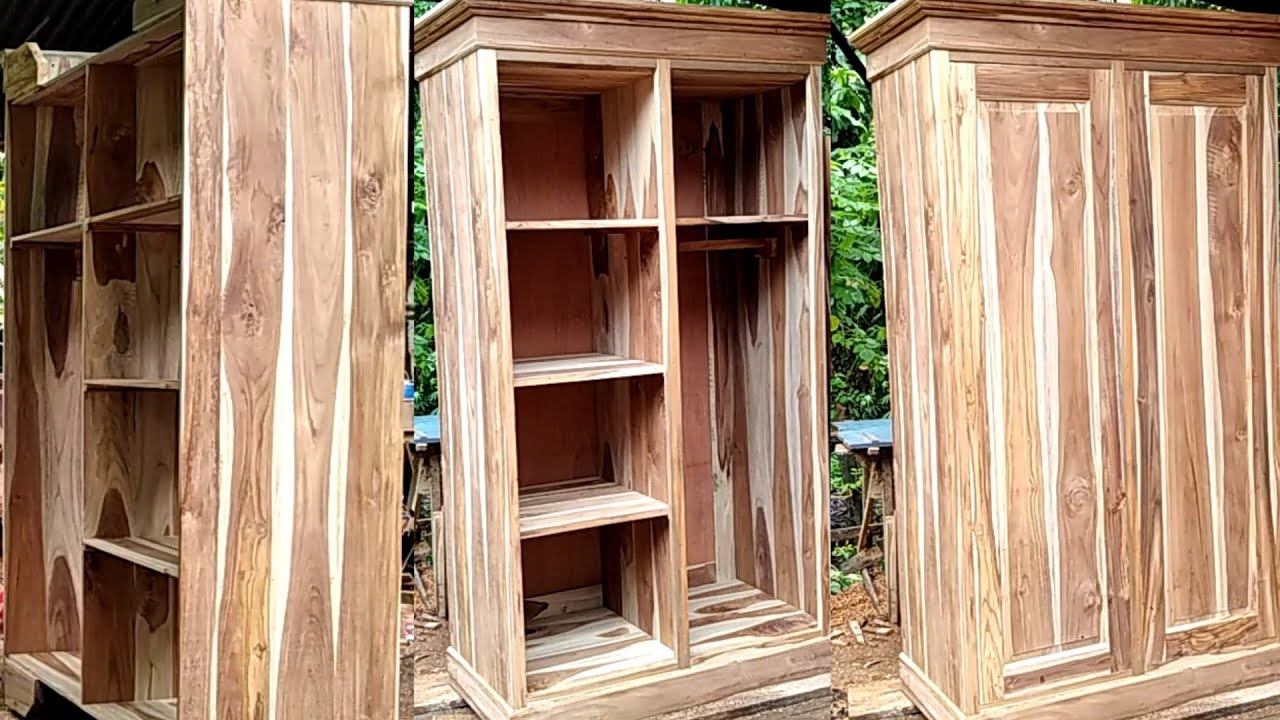 Cara membuat lemari minimalis kayu jati muda