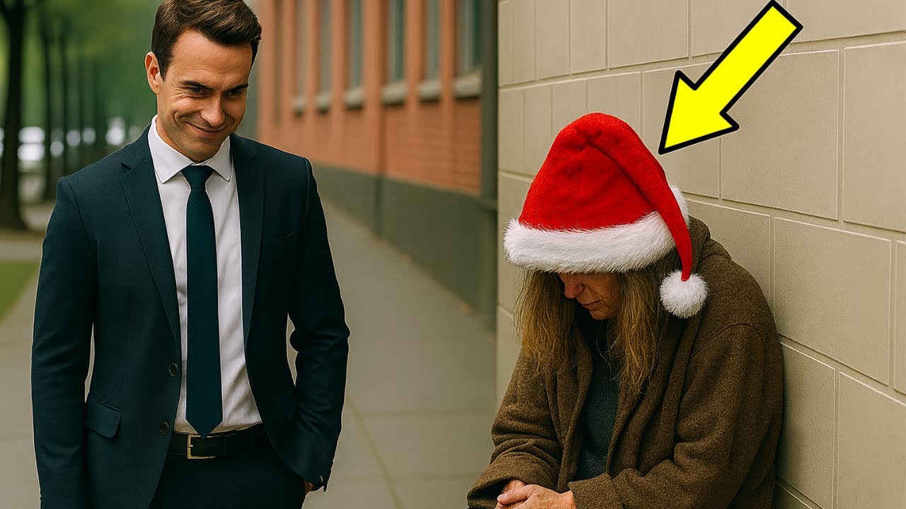 UNA MILLONARIA SE DISFRAZÓ DE MENDIGO EN NAVIDAD Y DESCUBRIÓ LA VERDAD QUE DESTRUYÓ SU CORAZÓN...