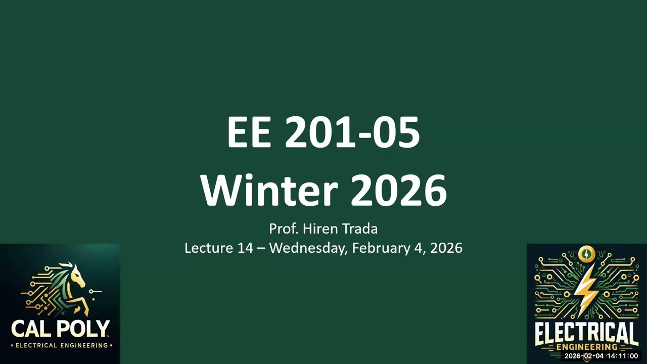 EE 201-05 - Lec 14 - 2026_02_04 - Thev-Nort Например 3 и преобразование источника
