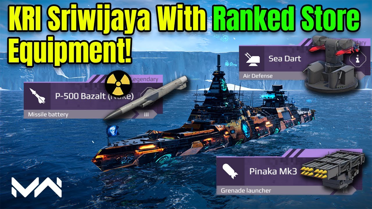 🔥 KRI Sriwijaya 225 with Ranked Store Equipment! | Modern Warships ⚓