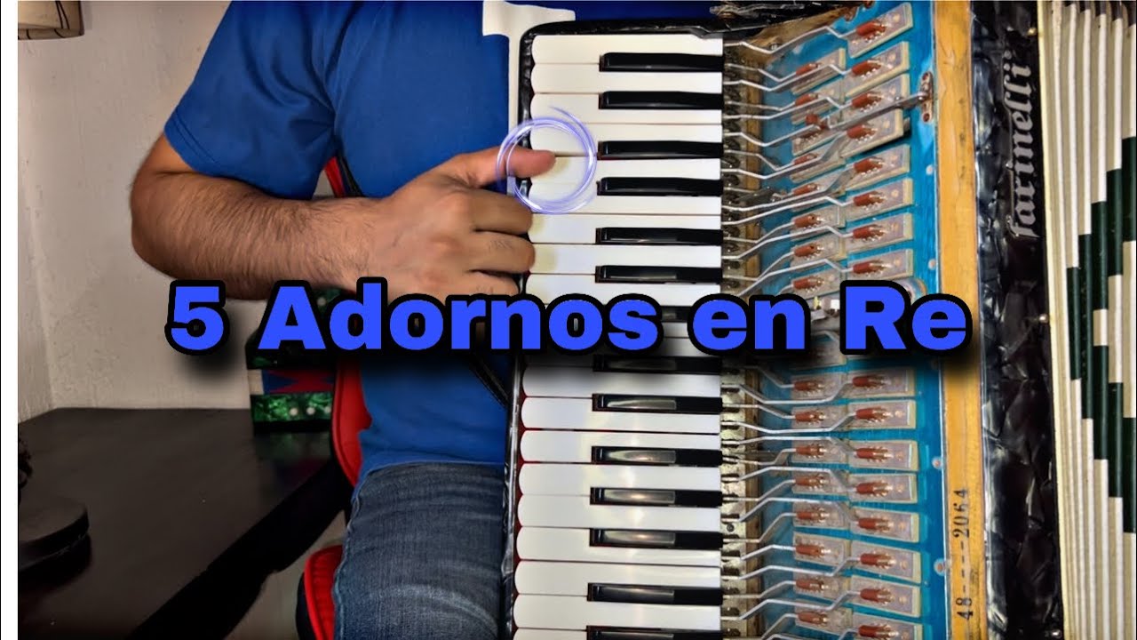 5 Adornos en Re - Solo adornos para acorde&oacute;n de teclas benja N&uacute;&ntilde;ez