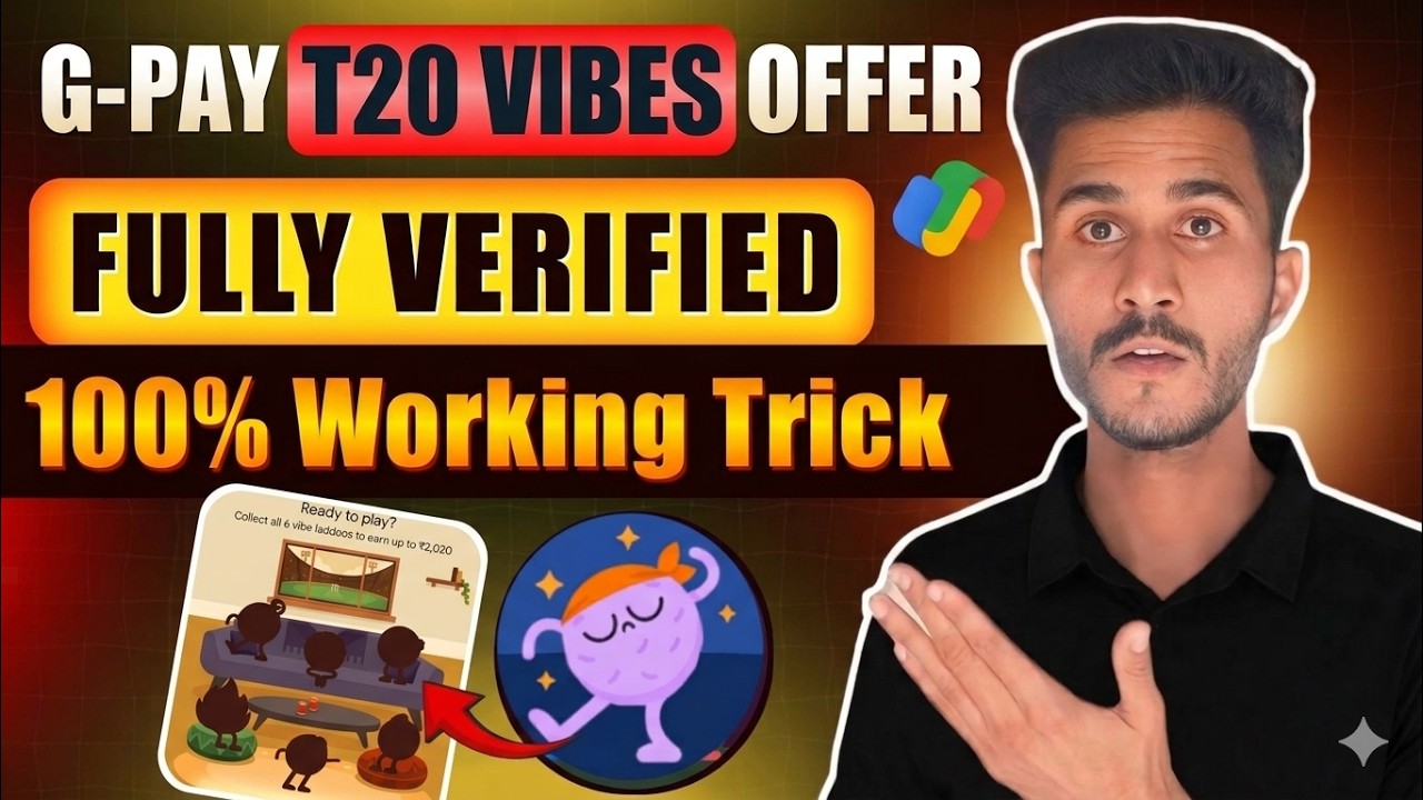 Google Pay T20 Vibes New Offer 🤑 | Earn Up To ₹2020 Cashback | Gpay Vibes Offer Trick
