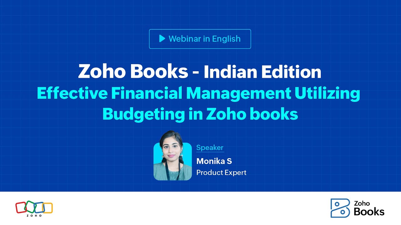 Effective Financial Management Utilizing Budgeting in Zoho books| English | India
