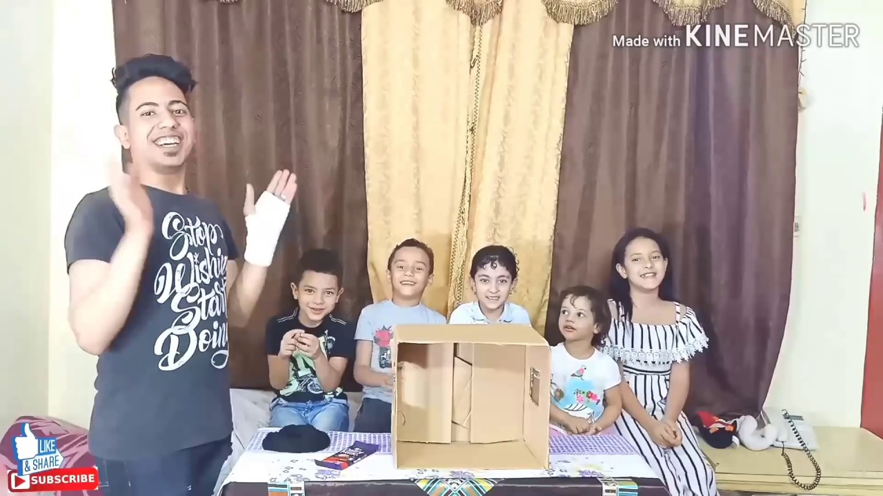 تحدي ايش ف الصندوق?📦مع (عائلة حمدي و وفاء) مش هتصدقو عملت فيهم اي😱
