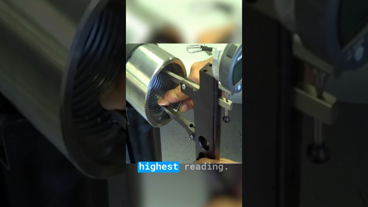 Unlocking Precision: NC 38 Box Measuring Pitch Diameter with IT-5104-RSC #tech #tool #energy