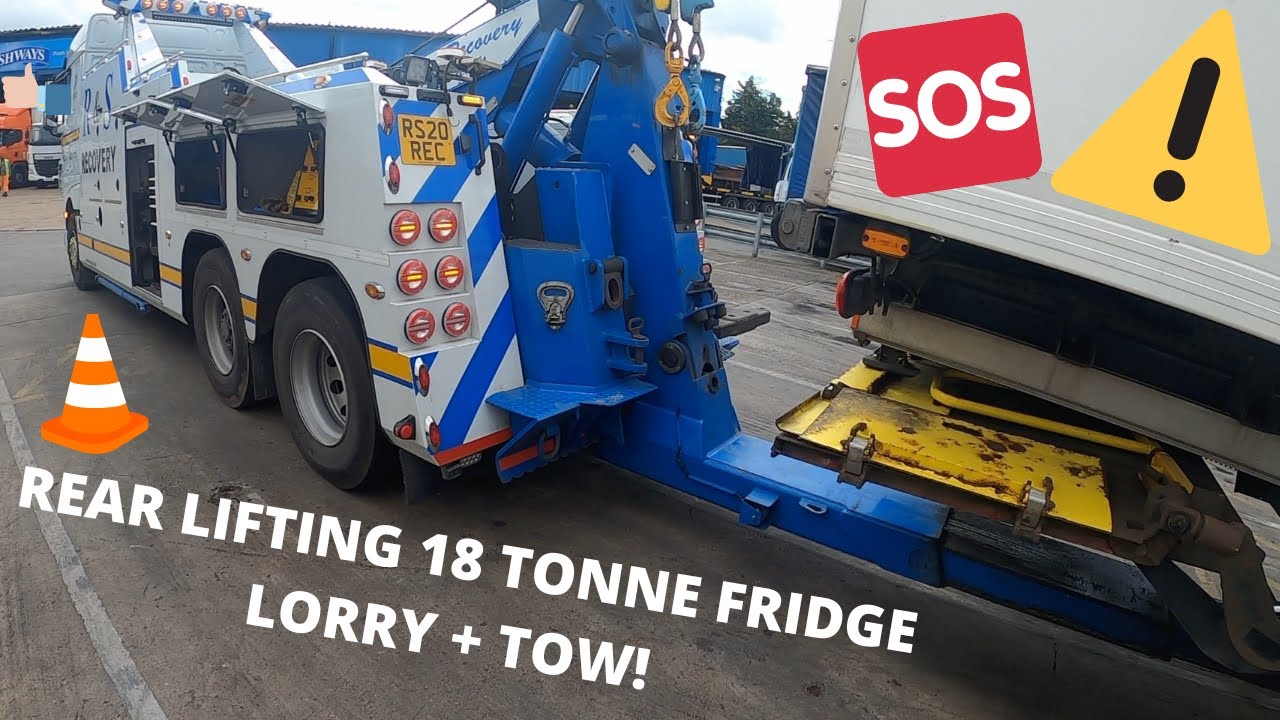 REAR LIFTING 18 TONNE TRUCK OUT OF LONDON!