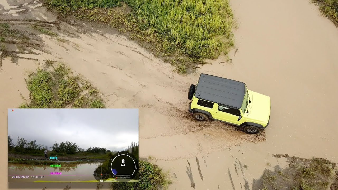Dirt Road x New Jimny Sierra x Mavic by Picture(Aerial Shoot) In Picture(Drive Recorder)