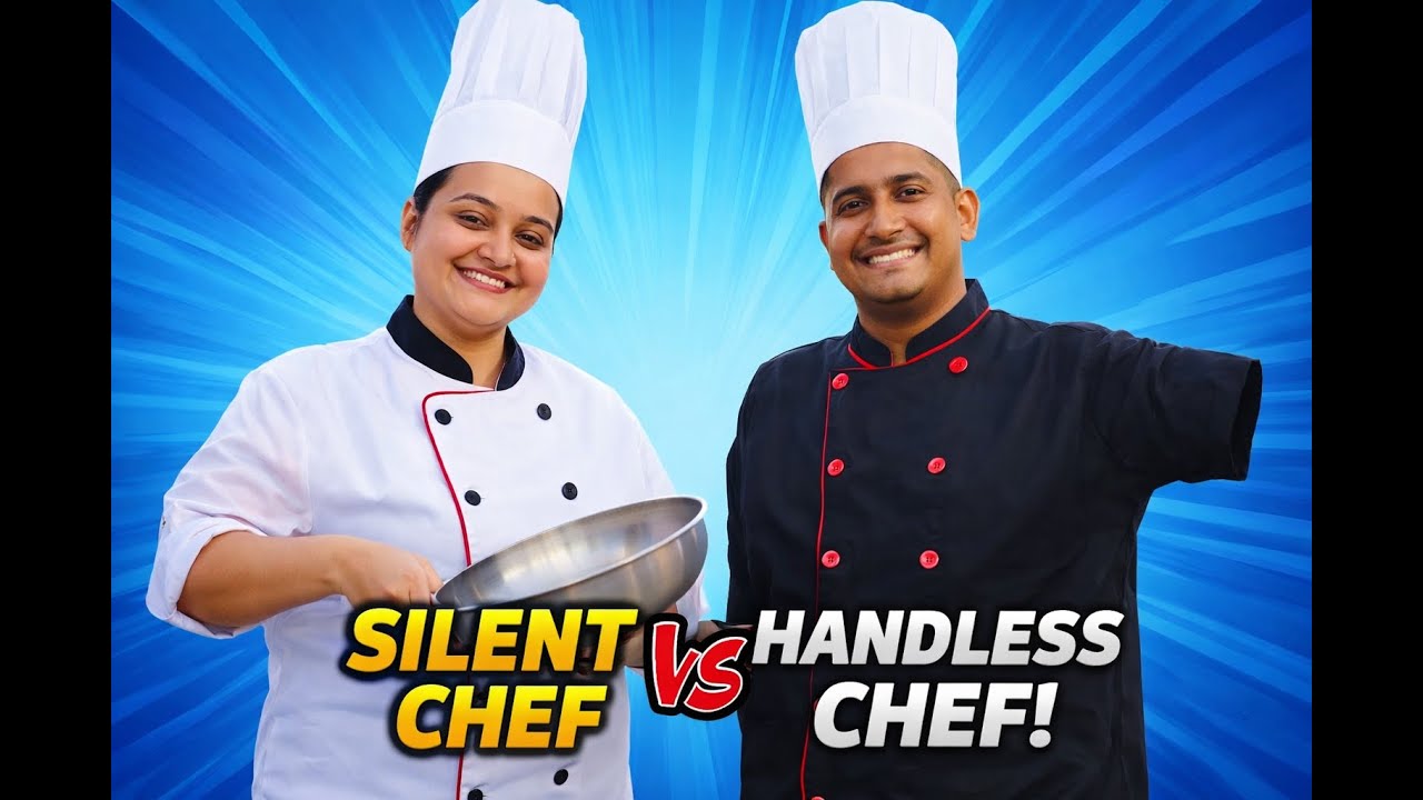 No Hands + No Talking Cooking Challenge = Disaster Cooking Challenge | Couple Challenge You’ll Love