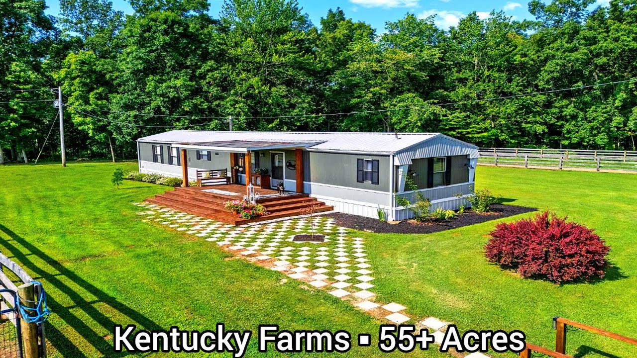 Kentucky Farms For Sale | 55+ Acres | Kentucky Land For Sale | Small Pond Activities|Floating Stalls