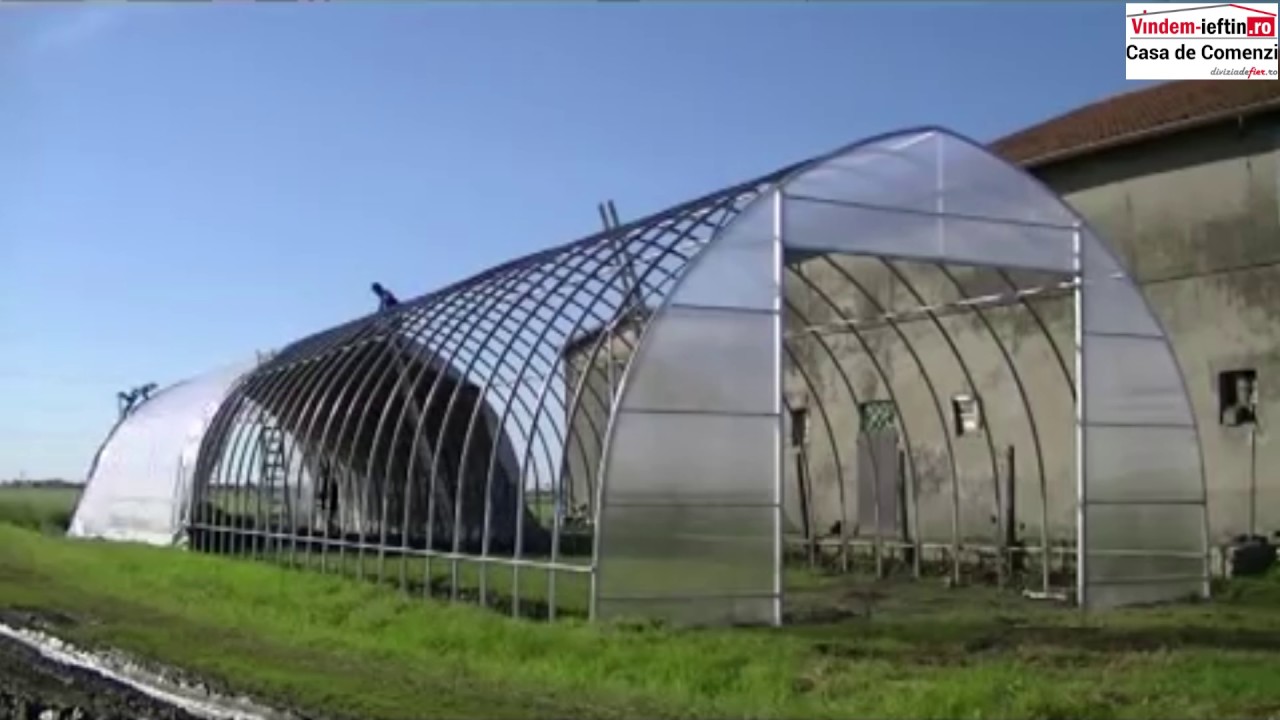 Cum se construieste o sera din Teava si Policarbonat