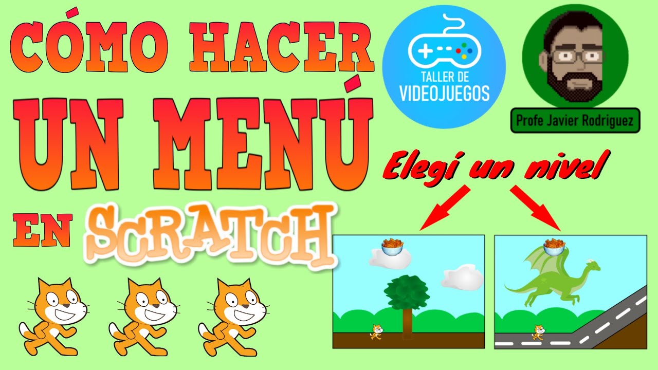 Cómo hacer un menú para elegir niveles en Scratch