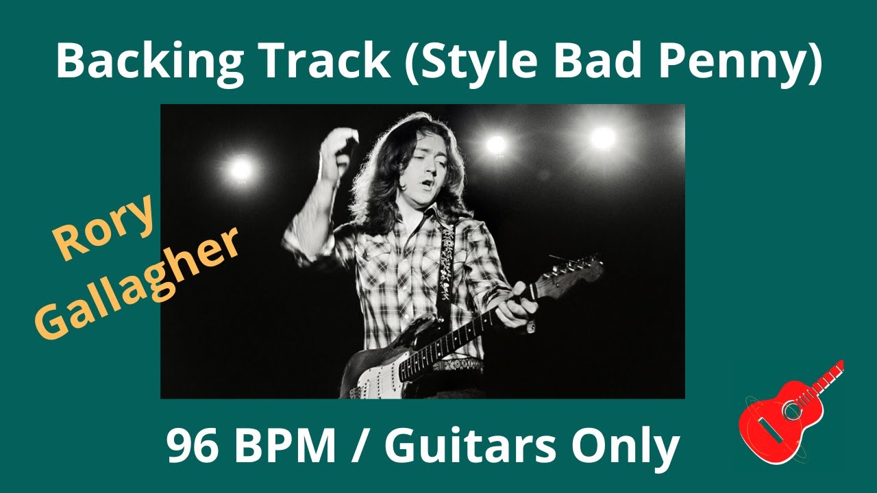 Backing Track Dm Style Bad Penny (96 BPM) / Rory Gallagher
