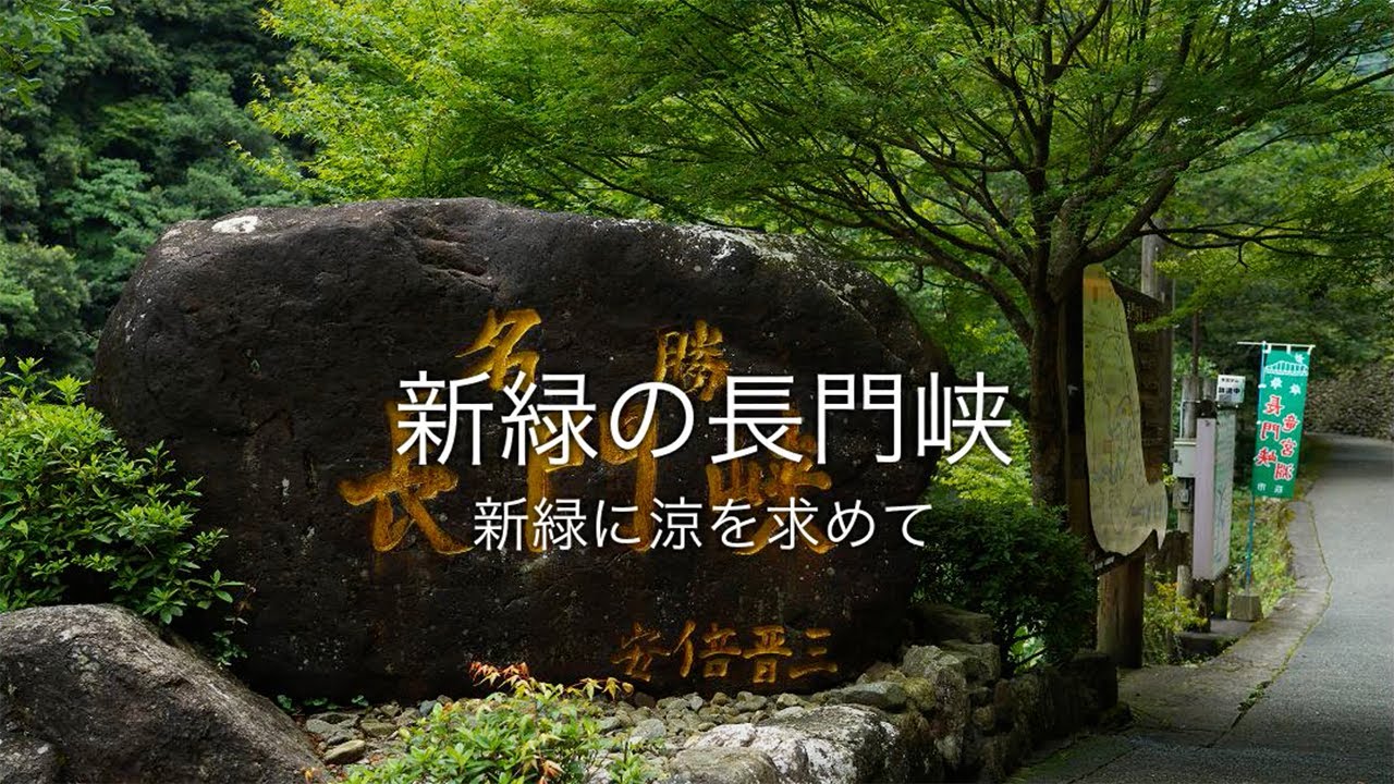 新緑の長門峡