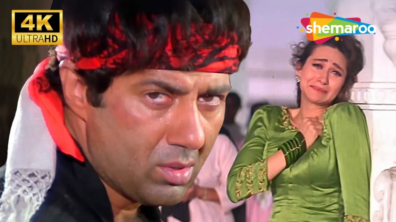 मिटालो अपनी हवस जानवर हो तुम 😱| Sunny Deol Action | Karisma Kapoor | Jeet Movie Best Scene [4K]