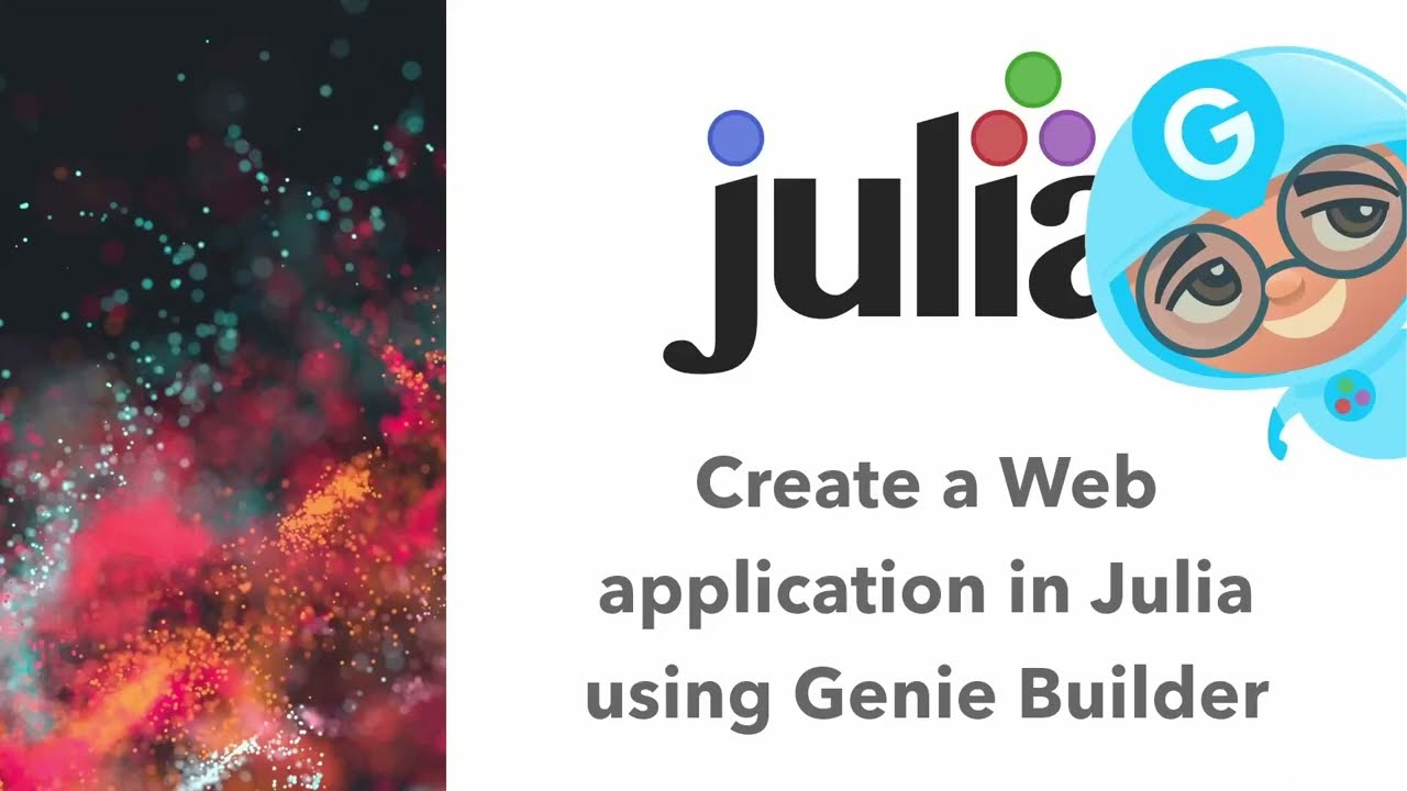 Create a web app with Genie Builder GUI - Julia Tutorial