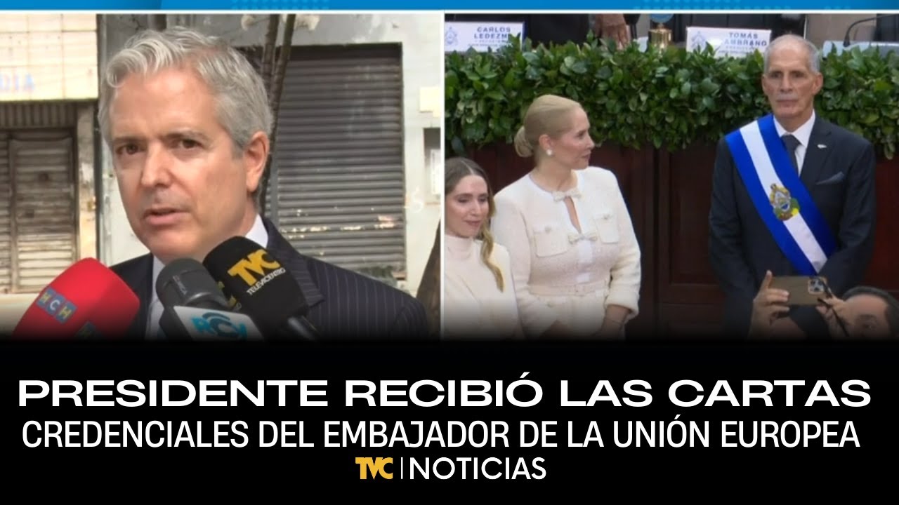 El presidente de la República, recibió las cartas credenciales del embajador de la Unión Europea