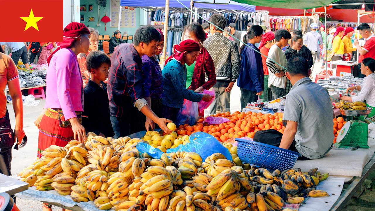 Vietnam Traditional Market | Journey ThroughDu Gia Market, Ha Giang